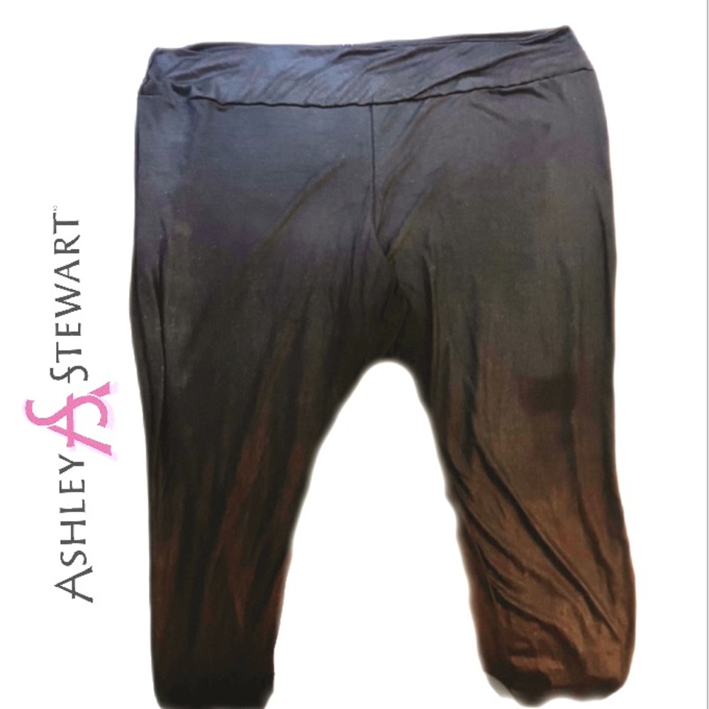 Ashley Stewart Plus Size Pleater Leggings Tights 26